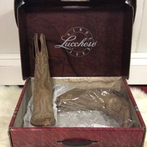 Lucchese light brown cowboy boots